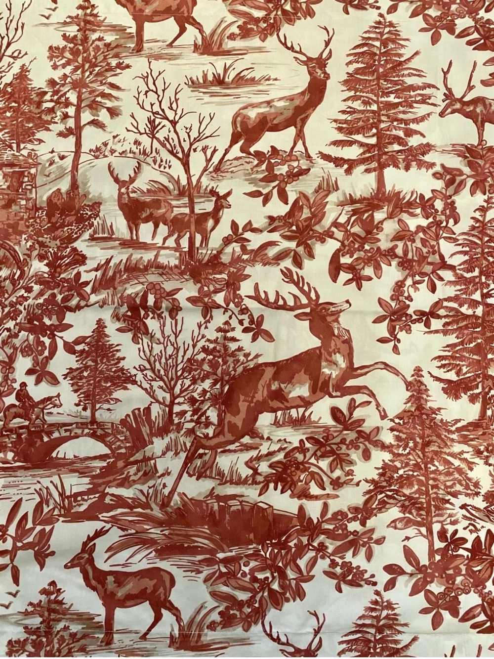 Pottery Barn Alpine Toile Deer king Duvet cover - Picture 5 of 7